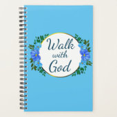 "Walk with God" Blumendesign Planer (Vorderseite)
