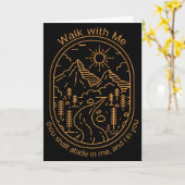Walk With Me 2026 Lds Youth Theme Camp  Karte (Gelbe Blume)
