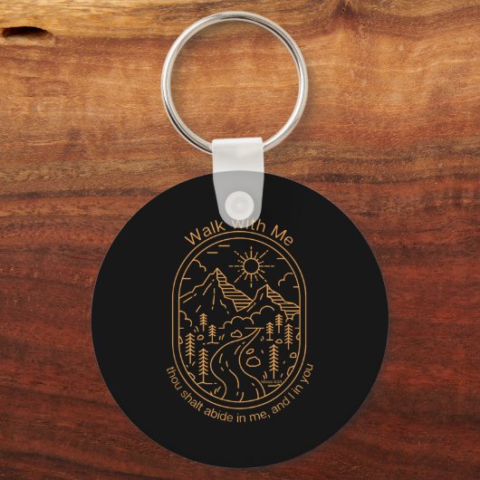 Walk With Me 2026 Lds Youth Theme Camp  Schlüsselanhänger (Vorderseite)