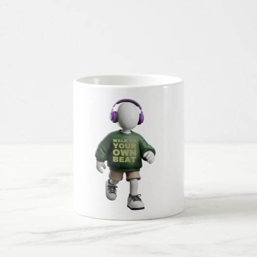 Walk Your Own Beat Kaffeetasse (Mittel)