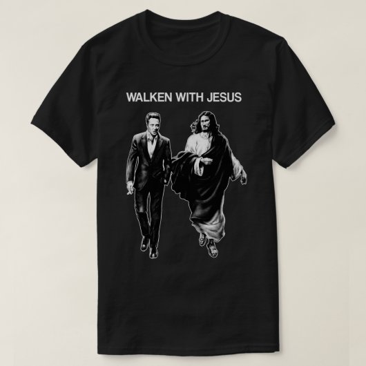 Walken mit Jesus Christopher Walken Comfy Graphic T-Shirt (Design vorne)