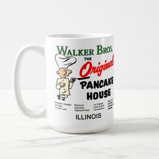 Walker Bros. Illinois, das Original Pancake House. Kaffeetasse (Links)
