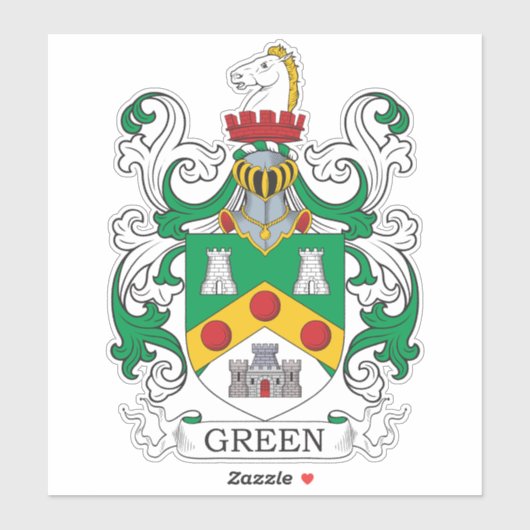 Walker Familienwappen Aufkleber (Blatt)