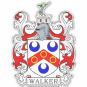 Walker Familienwappen Aufkleber (Vorderseite)