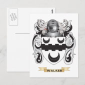 Walker-Familienwappen (Wappen) Postkarte (Vorne/Hinten)