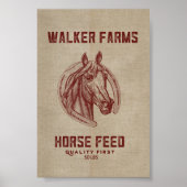 Walker Farms Horst Füttre Sack Poster (Vorne)
