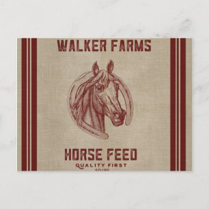 Walker Farms Horst Füttre Sack Postkarte