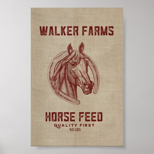 Walker Farms Pferdefuttersack Poster (Vorne)