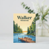 Walker, Minnesota Postkarte (Stehend Vorderseite)