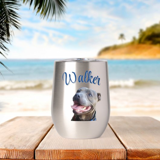 Walker Name mit Staffy Bull Terrier, (Strand (gedreht))