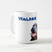 Walker Name mit Staffy Bull Terrier, Coffee Tasse (Vorderseite Links)