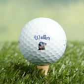 Walker Name mit Staffy Bull Terrier, Golfball (Insitu T-Shirt)