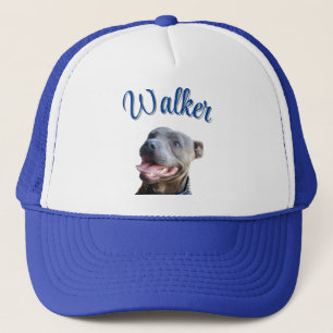Walker Name mit Staffy Bull Terrier,  Truckerkappe