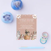 Walker Pet Sitting Business Watercolor Design Dog Flyer (Einzeln)