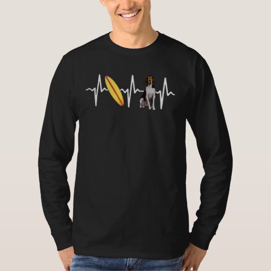Walker Walker Surfhund Hund T-Shirt (Vorderseite)