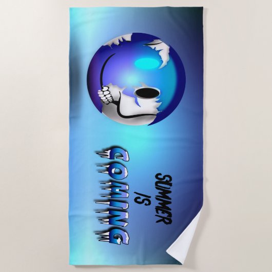 Walkermoji-Strandhandtuch Strandtuch (Vorderseite)