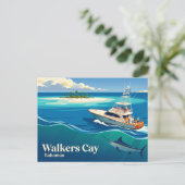 Walkers Cay Bahamas Postkarte (Stehend Vorderseite)