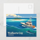 Walkers Cay Bahamas Postkarte (Vorne/Hinten)