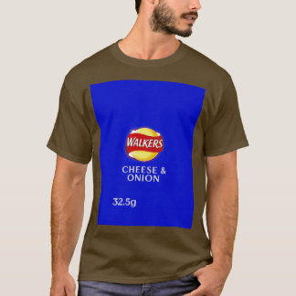 Walkers Cheese Zwiebeln Crisps Design T-Shirt