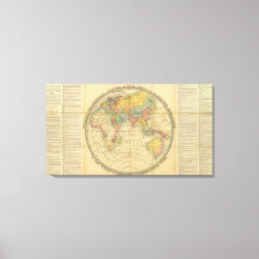 Walker's Geographic Pastime Leinwanddruck (Vorderseite)
