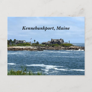 Walkers Point in Kennebunkport Maine Feiertagspostkarte