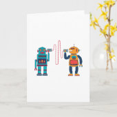 Walkie Talkie-Roboter Karte (Gelbe Blume)