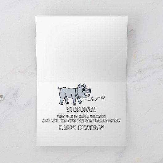 Walkies, Doggy. Karte (Innenseite)