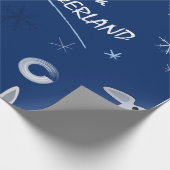 Walkign in einem Wintermärchenland-Packpapier Geschenkpapier (Ecke)