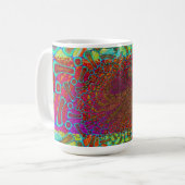 Walkin' On Sun Shine Psychedelic 3D Kaffeetasse (Vorderseite Links)