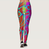 Walkin' On Sun Shine Psychedelic 3D Leggings (Rückseite)