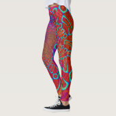 Walkin' On Sun Shine Psychedelic 3D Leggings (Links)