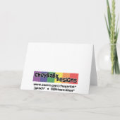 Walkin' on Sunshine Card - Geburtstag Karte (Rückseite)