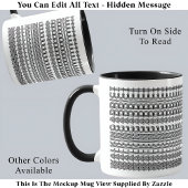 Walking Addict Hidden Message Funny Novelty 111B Tasse