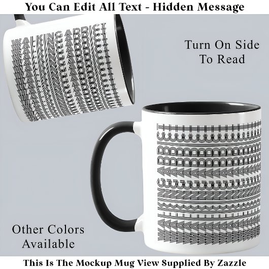 Walking Addict Hidden Message Funny Novelty 111B Tasse