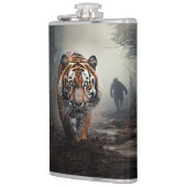 Walking Alter Schwarz-Orange-Tiger surrealer Wald Flachmann (Links)