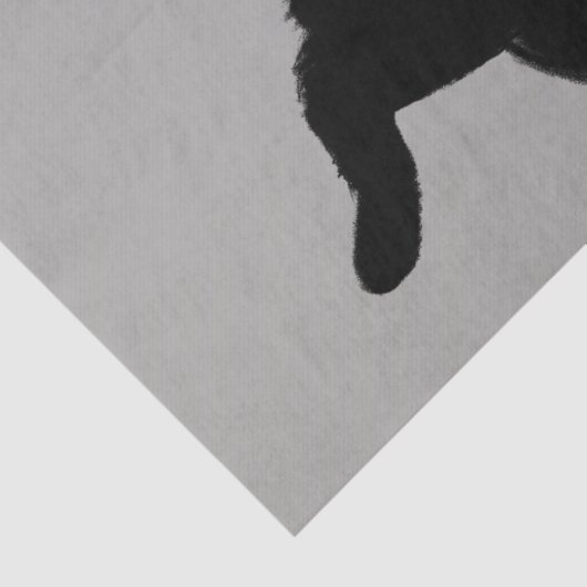 Walking Black Cat | Cool Kitty Lover Seidenpapier (Detail)