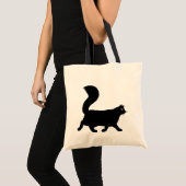 Walking Black Cat | Cool Kitty Lover Tragetasche (Vorderseite (Produkt))