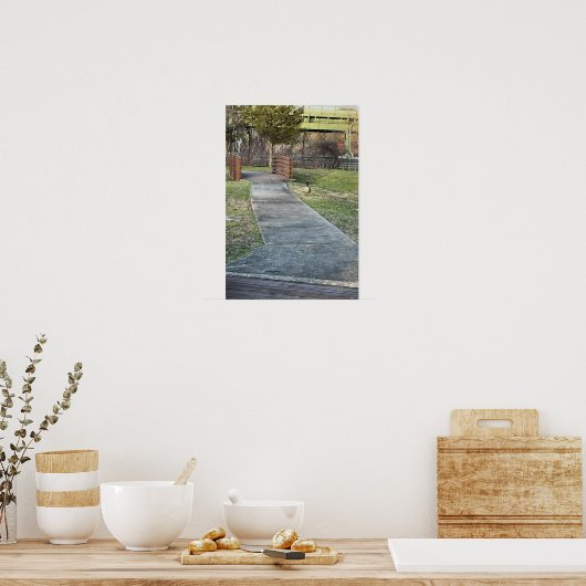 Walking Bridge Poster (Küche)