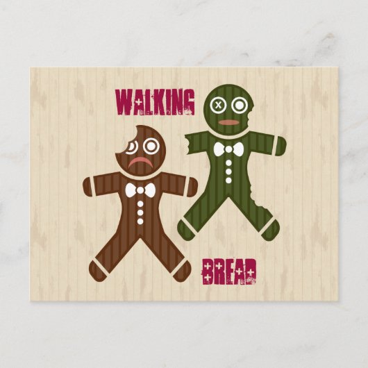 Walking Brot Postkarte (Vorderseite)