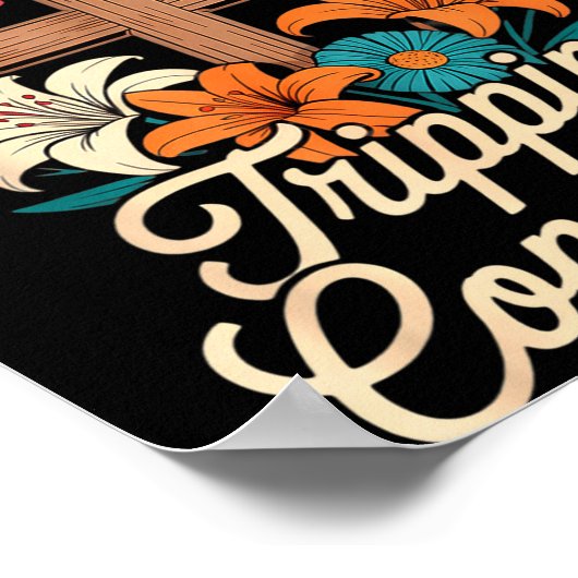 Walking By Faith Tripng Constantly Funny Jesus Chr Poster (Ecke)