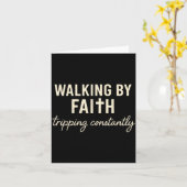 Walking By Faith Tripng Constantly Karte (Gelbe Blume)