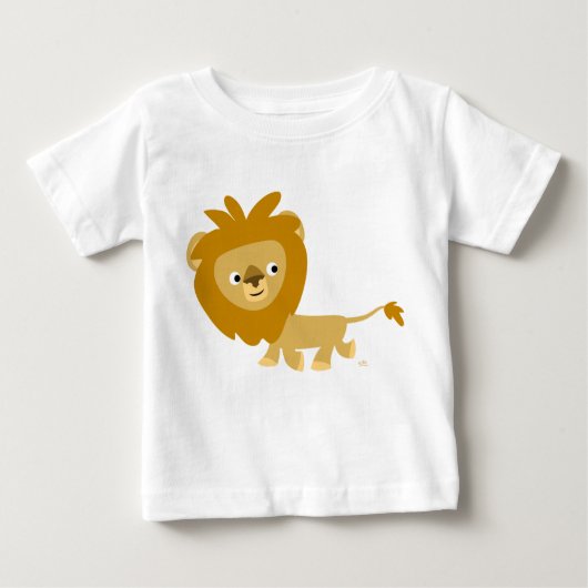 Walking Cartoon Lion Baby T - Shirt (Vorderseite)