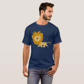 Walking Cartoon Löwe T - Shirt (Vorne ganz)