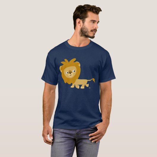 Walking Cartoon Löwe T - Shirt (Vorne ganz)