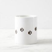 Walking Cat Paw Prints Feline Tracks Kaffeetasse (Mittel)