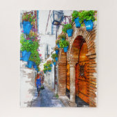 Walking Cordobas Alley - Spanien Puzzle (Vertikal)