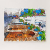 Walking Cordobas Alley - Spanien Puzzle (Horizontal)