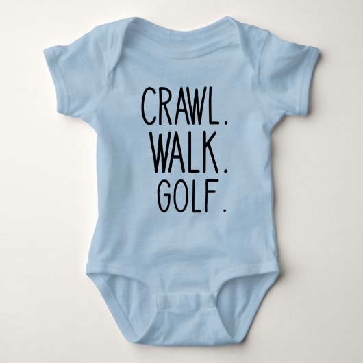 Walking Crawl Golf - Niedliches Golf Baby Baby Strampler (Vorderseite)