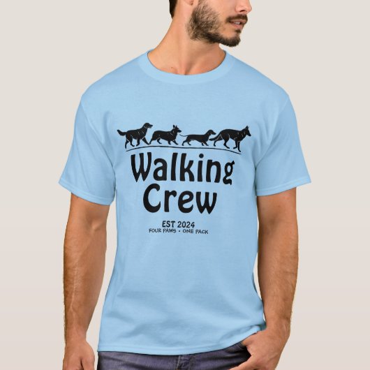 Walking Crew Est 2024 T-Shirt (Vorderseite)