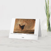 "Walking" - Digital erweitertes Foto Chicken & Hay Karte (Rückseite)